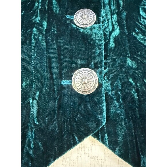 Vintage Miller Stockman Velvet Blouse Western‎ Bolero | Green | Size Medium - Picture 6 of 13